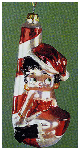 Betty Boop Candy Cane Ornament 