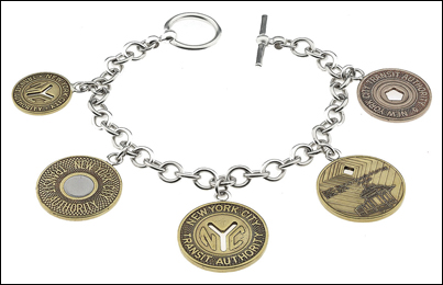 Subway Token Charm Bracelet 