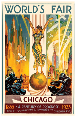 Chicago 1933 World's Fair Poster 