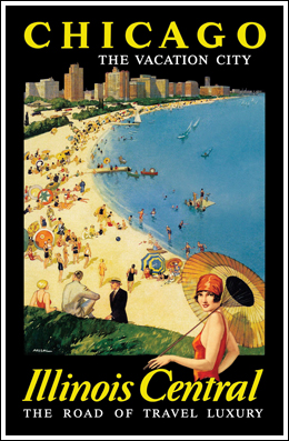 Chicago Illinois Central Poster 